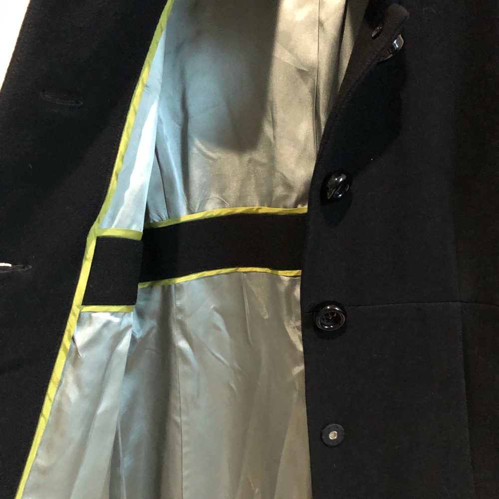 J. Crew wool long jacket, black, great condition - Picture 5 of 8